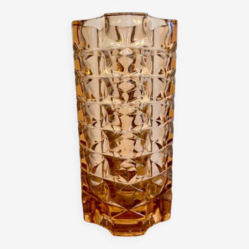 Faceted art-deco vase