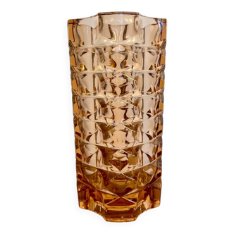 Faceted art-deco vase