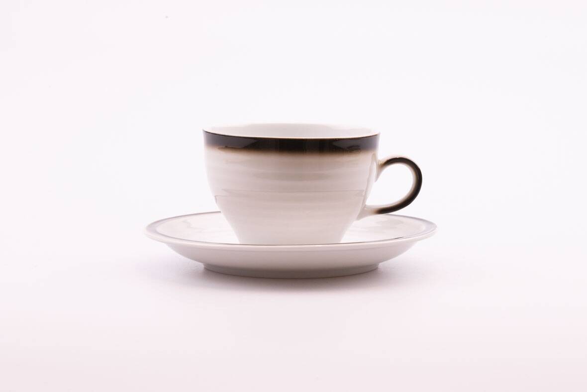 Set of 6 cups and saucers Winterling Bavaria - Retro Mid-Century design porcelain