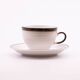 Set of 6 cups and saucers Winterling Bavaria - Retro Mid-Century design porcelain