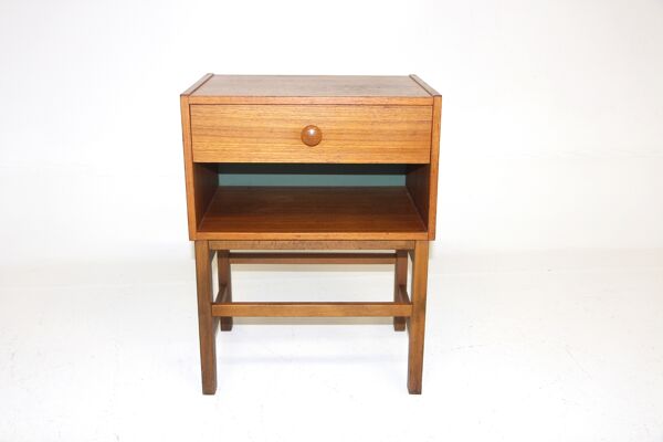 Table de chevet scandinave en teck, Suède, 1960