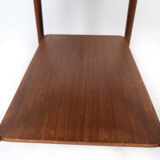 Side table on wheels in teak of Danish design from the 1960s