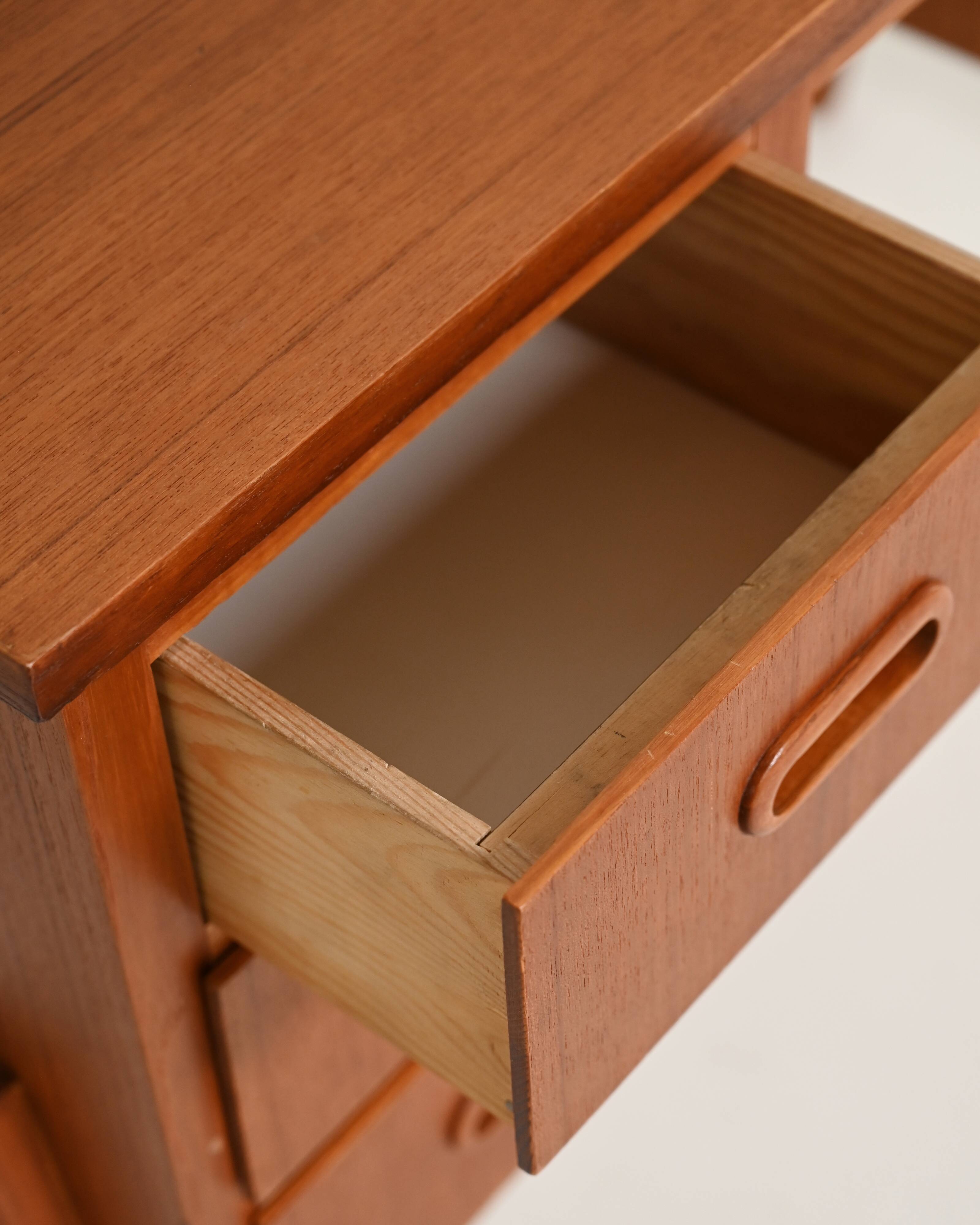 Scandinavian teak desk, 1960s