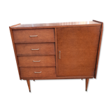 Meuble bas année 60/70 pied fuseau
