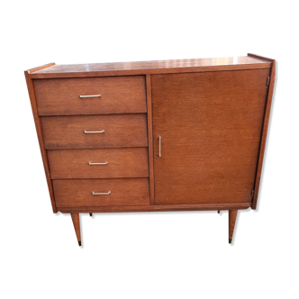Meuble bas année 60/70 pied fuseau