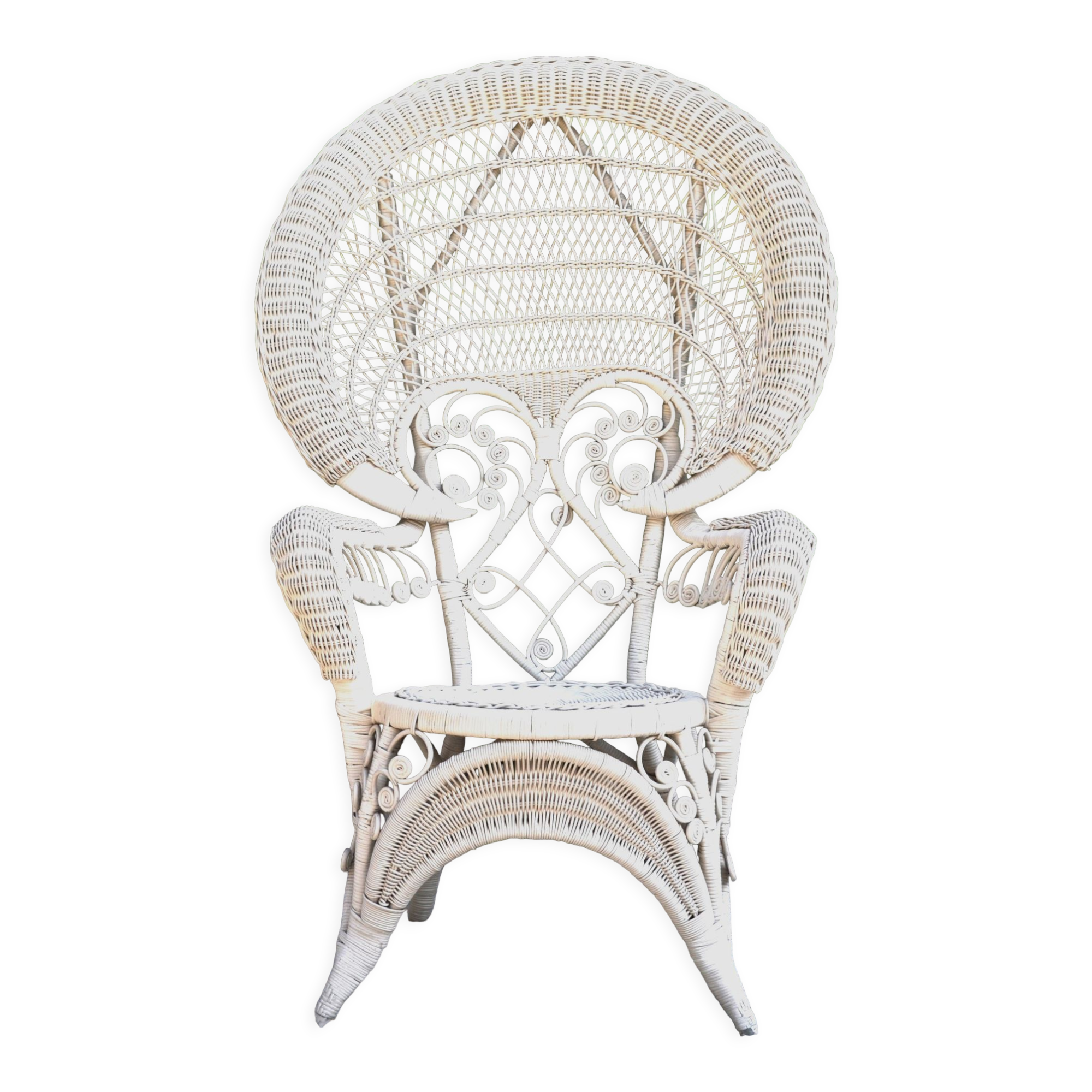 Peacock emmanuelle rattan armchair