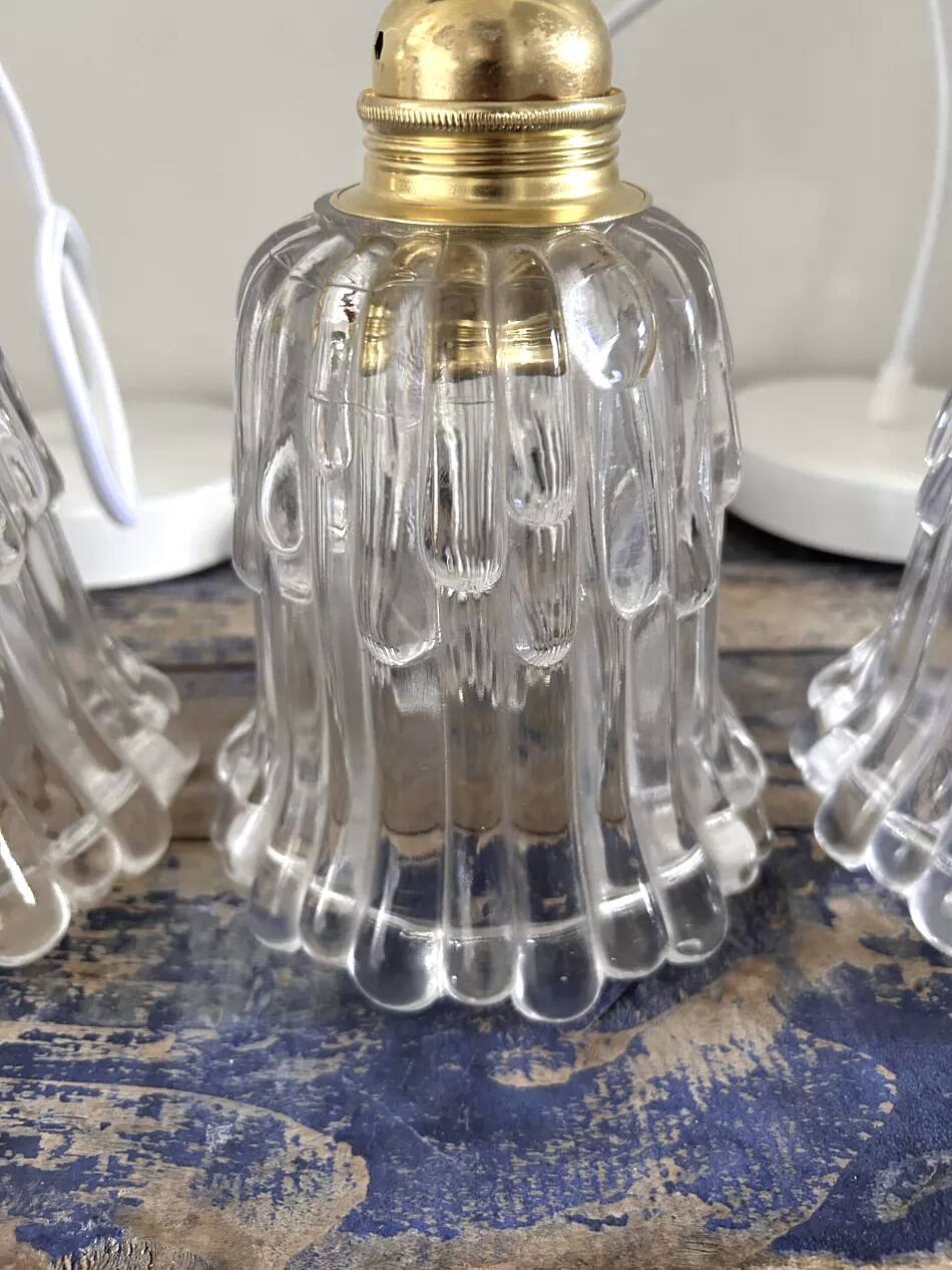Lot de trois suspensions vintage