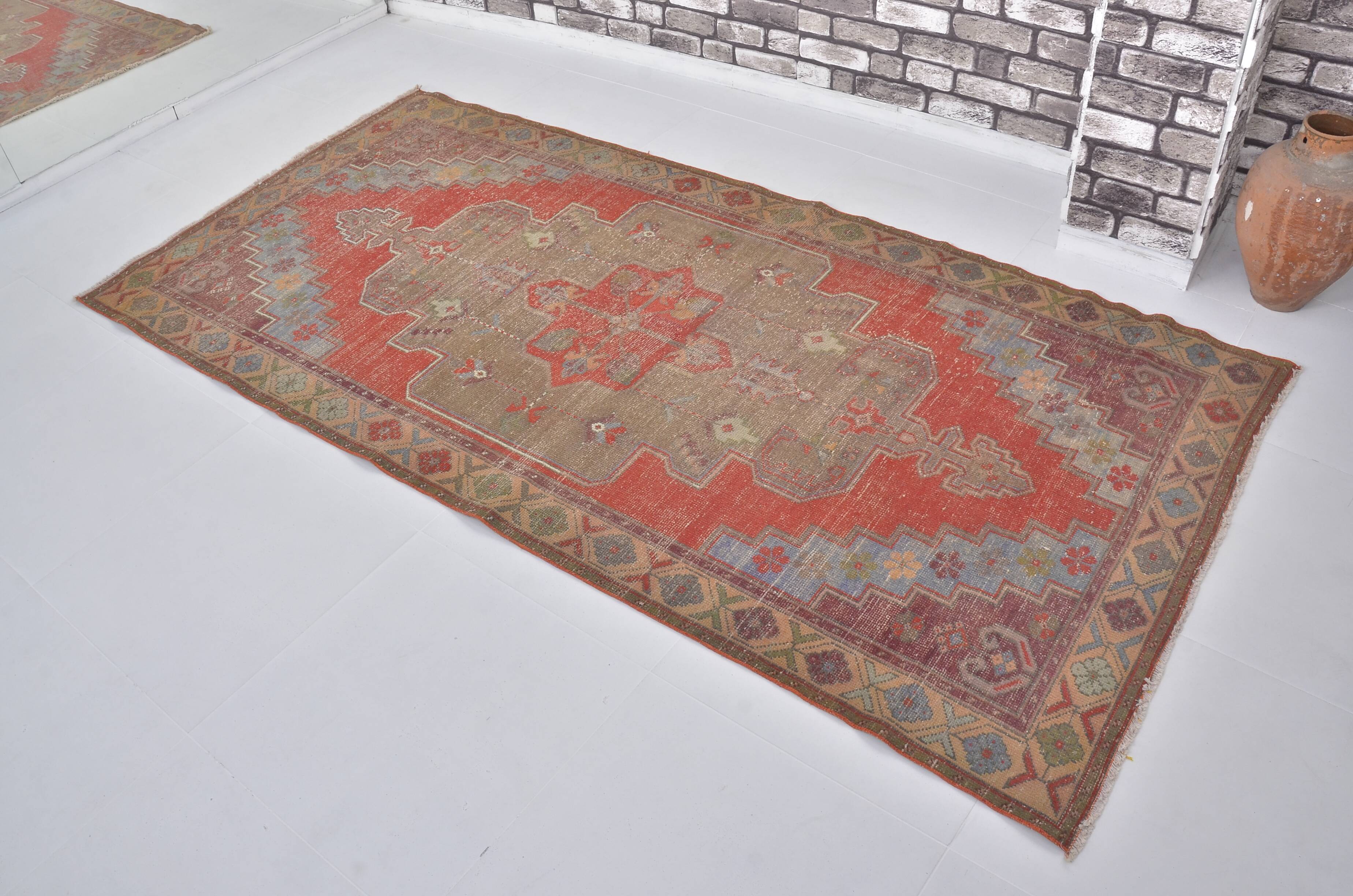 Red & Beige Turkish Handmade Rug sku 2406