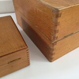 Lot of 4 vintage wood boxes