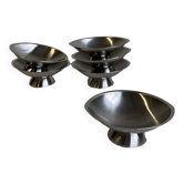 Vintage stainless steel ice cream bowls Guy Degrenne