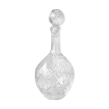 Chiseled crystal carafe