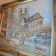 Peinture à l'huile originale de caroline burnett (1877 - 1950)