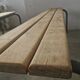Paire de bancs d'école vintage métal et bois