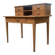 Antique solid oak desk with steps – 5 drawers