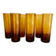 6 verres Long Drink ambrés