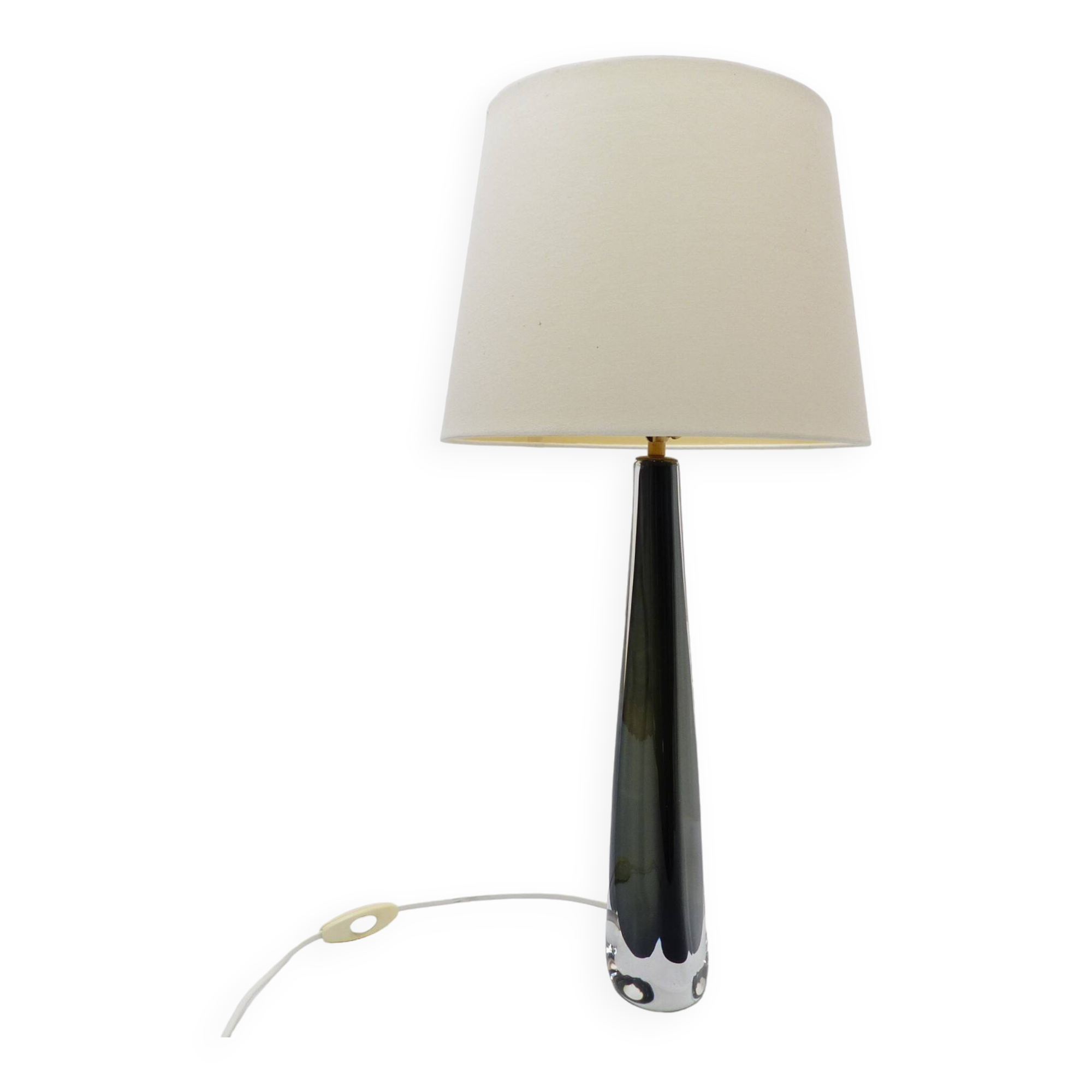 Scandinavian sommerso glass lamp Nils Landberg for Orrefors 1960