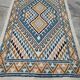 Handmade margoum rug in natural wool