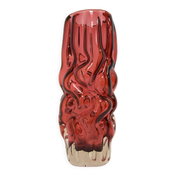 Glass Vase by Pavel Hlava for Crystalex Nový Bor,1970's.