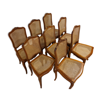 8 louis XV style chairs