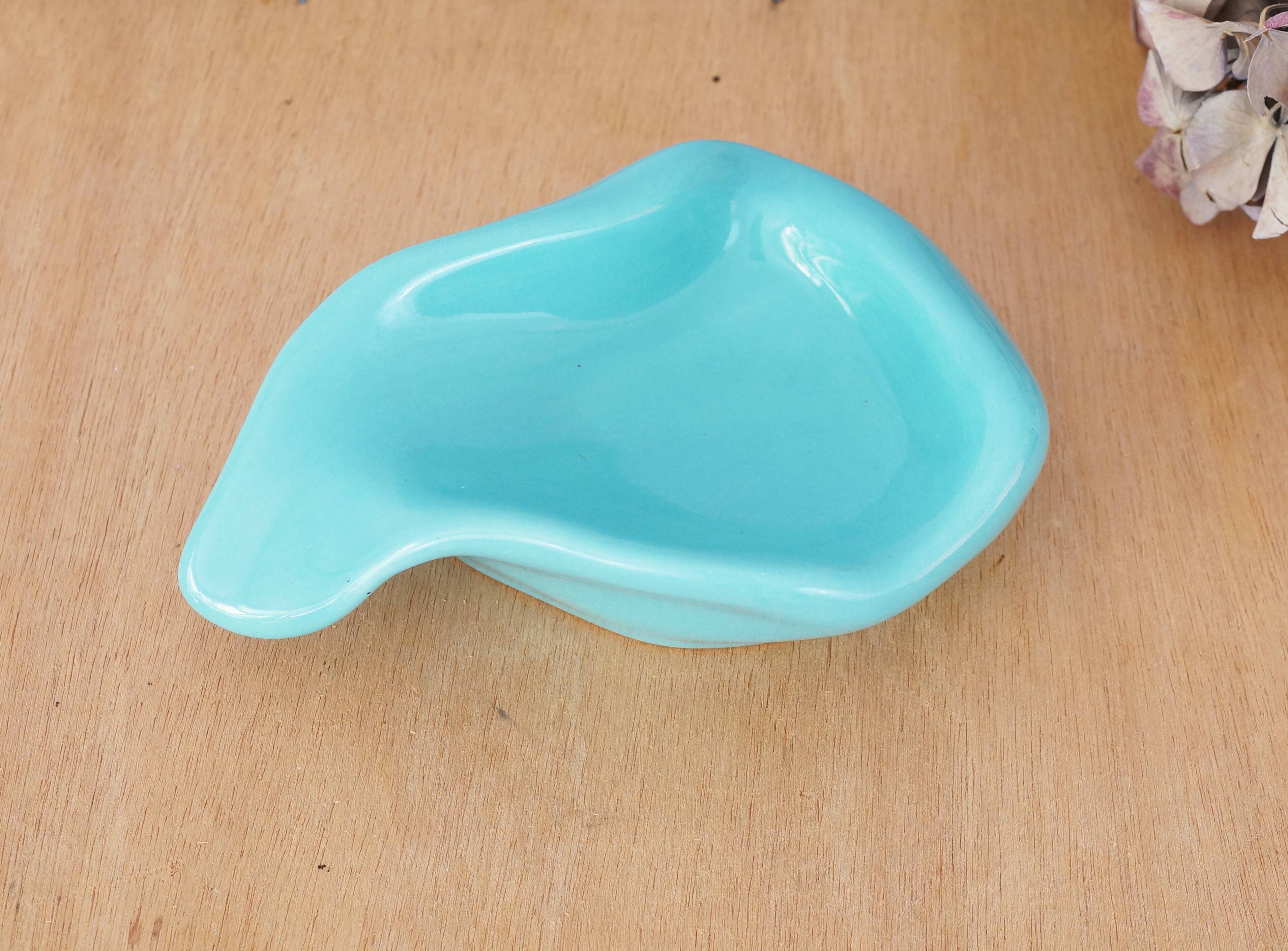 Vintage ashtray in earthenware, organic form