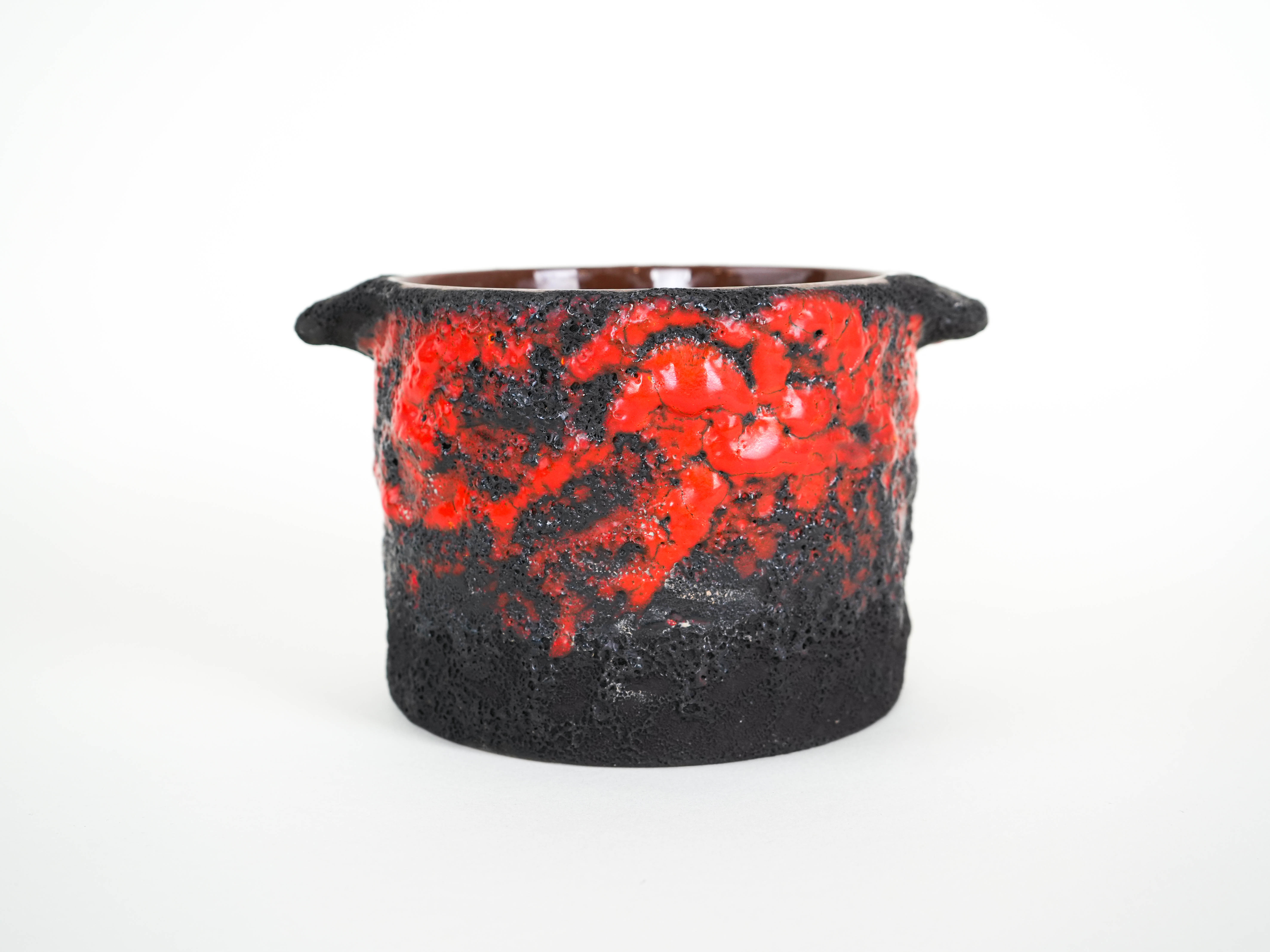 Ceramic vase, Fat Lava, German design, 1960s, made in Germany