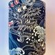 Lampe vase recyclée avec tissu de dragon japonais – céramiques Marei avec expression