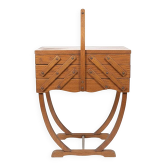 Vintage oak workbench