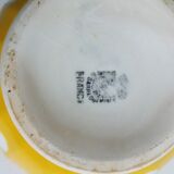 Bol jaune à pois blanc Sarreguemines