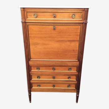 Mahogany secretary Louis XVI style