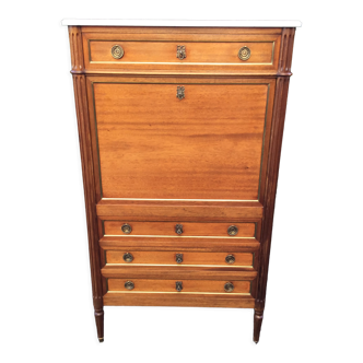 Mahogany secretary Louis XVI style