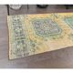 Tapis floral turc vintage noué à la main des années 1970 80x354