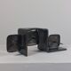 Vintage brutalist bronze candlestick by Wolfgang Bergmeister