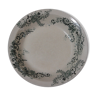 Earthenware glazed of Choisy Le Roy, dish in the land of iron Sévigné