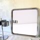 Vintage tubular chrome mirror, 70s