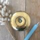 Brass cellar rat candle holder