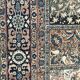 Old Persian Ghoum handmade carpet 207 X 303 cm