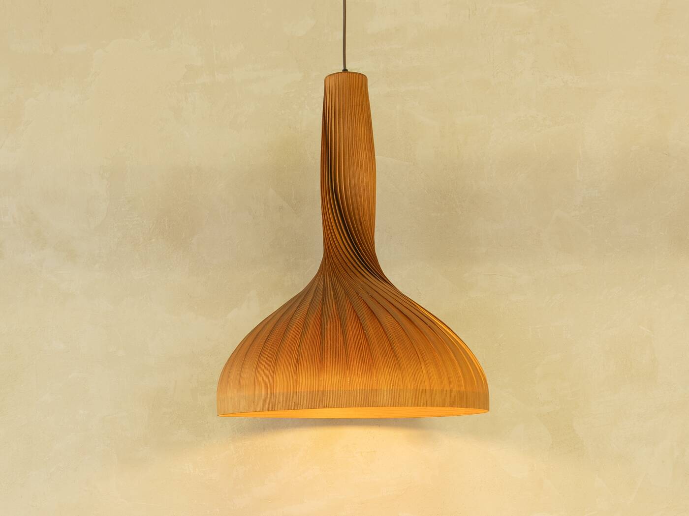 Wooden Lamp by Hans-Agne Jakobsson, 60s