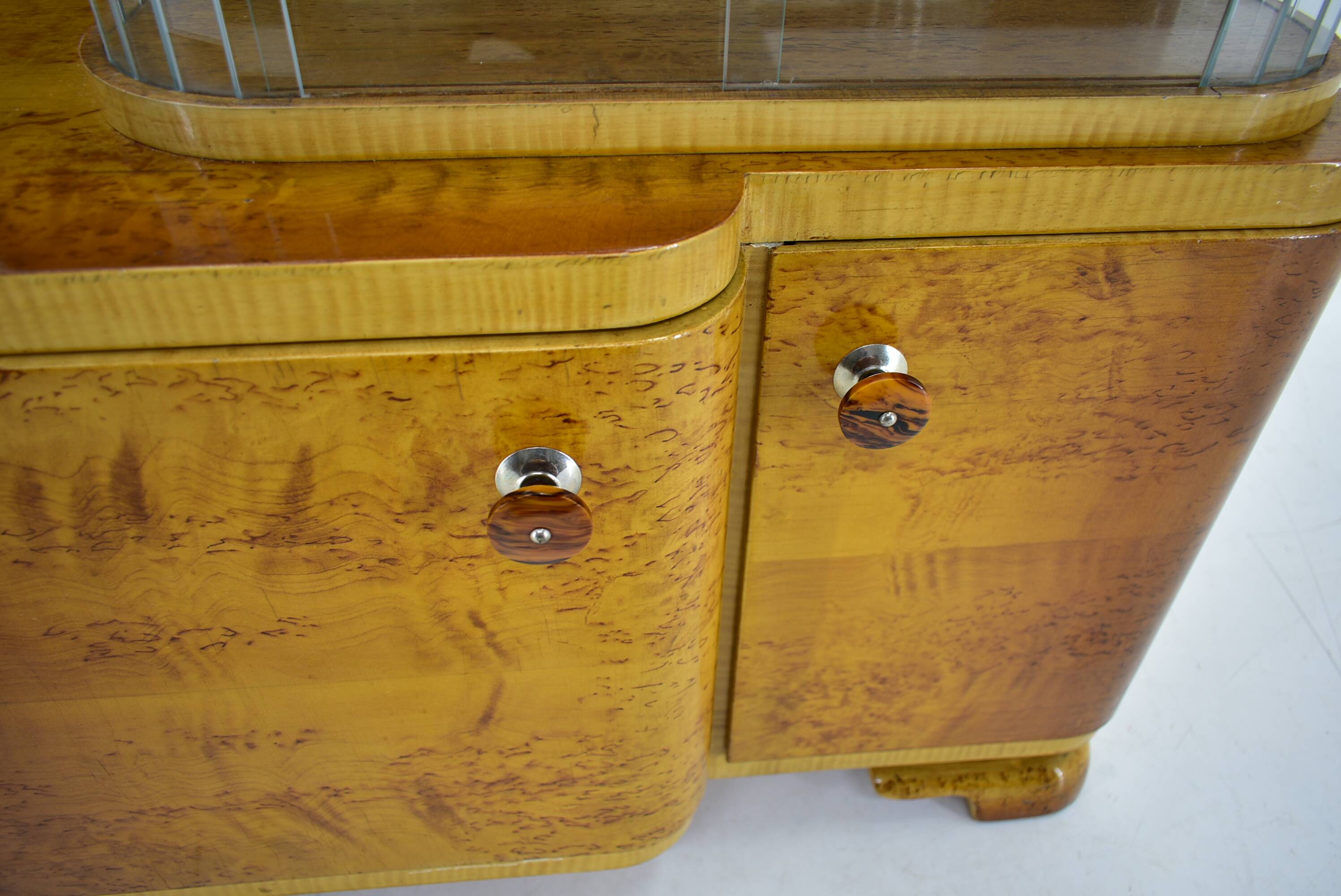 1939s set of Art Deco bedside tables, Czechoslovakia