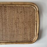 Rattan serving tray