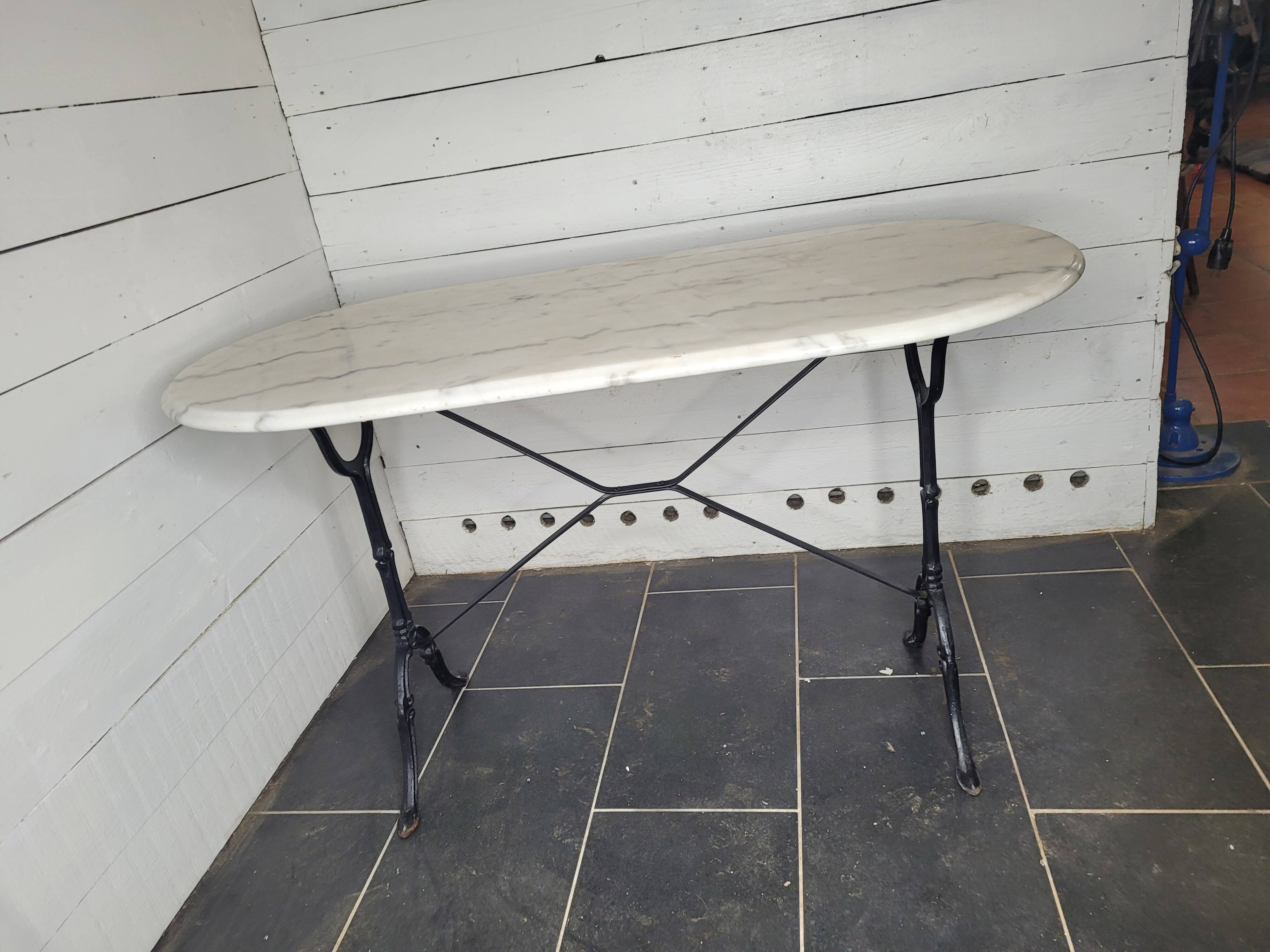 Marble top bistro table