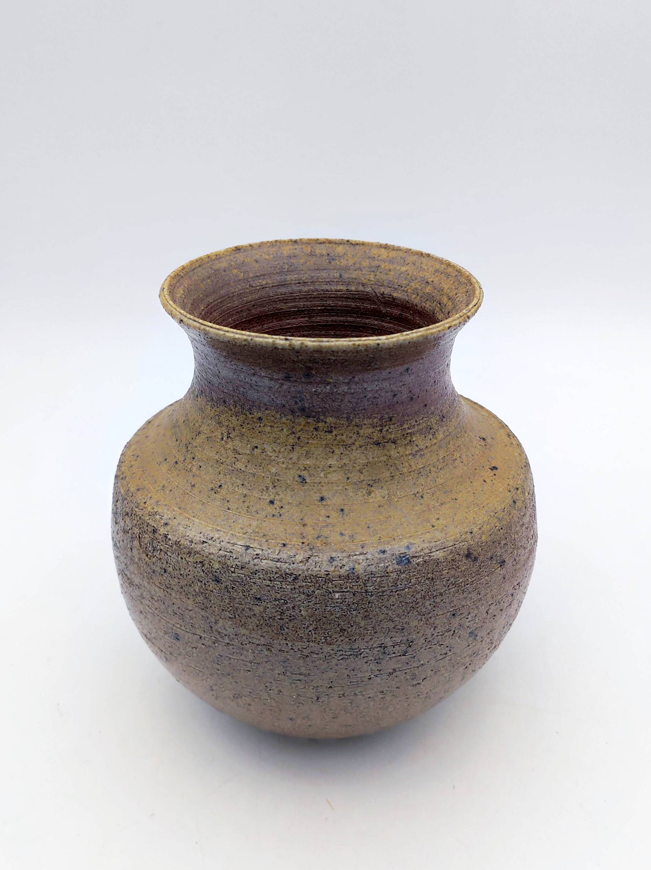Stoneware vase, wood fired, 1970