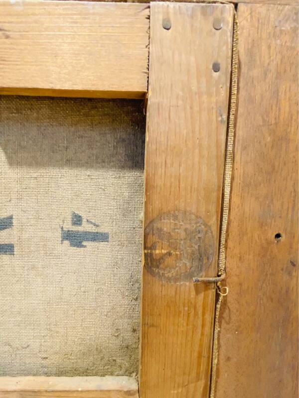 Painting: seascape - seaside in Brittany signed À Jabiol around 1900