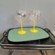 Vintage green formica tray