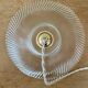 Vintage molded glass lampshade pendant light - tableware collection -