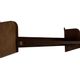 Vintage wooden wall shelve rack bookshelf in oak wood minimalist