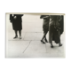 Fashion print 80s. women on the street