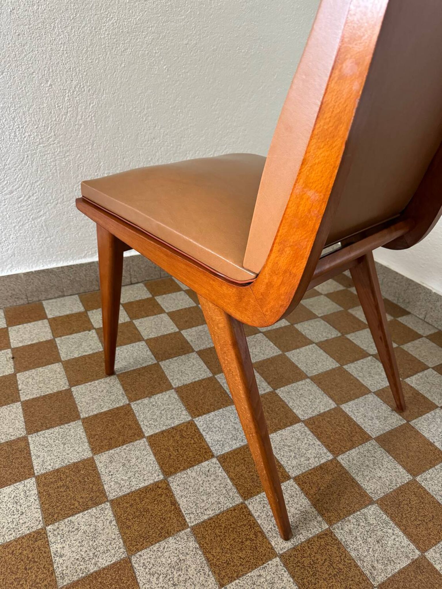 Scandinavian design side chair from the 60s