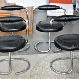 Suite of 4 Cobra chairs by Giotto Stoppino
