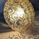 Amber glass bubble style ceiling light, France circa 1970.