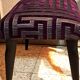Tabouret repose pied bois restauration tapissière XX meuble d'appoint